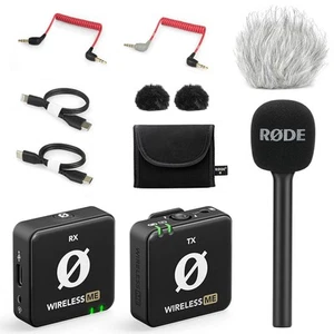 Rode Wireless ME Mikrofon-System + Interview GO Handadapter + Fell-Windschutz - Picture 1 of 9