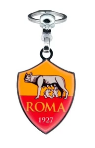 Italy. ROMA FC 1927, Keychain Keyring with ENAMEL Football Team, Both sides same - Picture 1 of 4