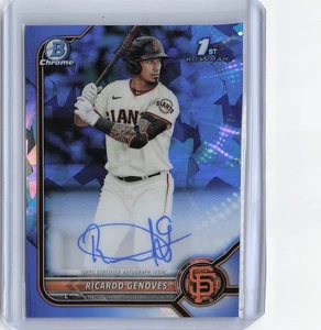2022 Bowman Sapphire Edition #BSPA-RG Ricardo Genoves Autographs - Picture 1 of 2