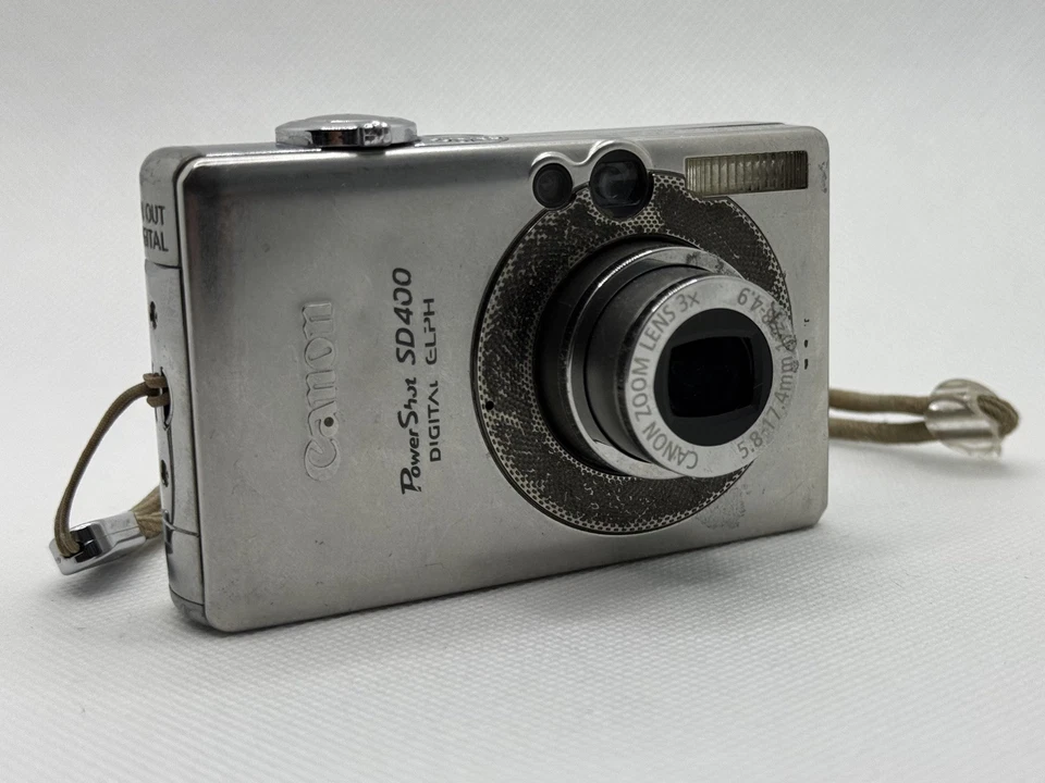 佳能 PowerShot SD400 数码 Elph,带电池,无充电器 已测试 工作 * * 阅读 * * — 第 1/4 张图片