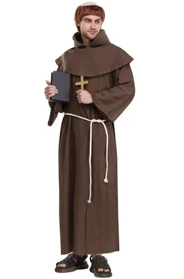 Renaissance Faire Medieval Monk Adult Costume - Image 1 of 2