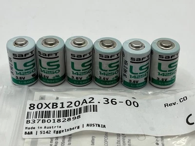 6 Pack, Juice LS 14250 / 1/2AA - Lithium Battery 3.6 Volt 80xW120A2.36-00 - Image 1 of 3