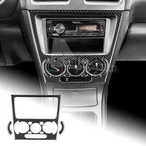 Carbon Fiber Black Center Control Console Cover Sticker For Subaru Impreza 05-07 - Picture 1 of 9