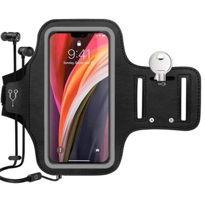 Sweatproof Workout Phone Holder Armband Case Large Fits Arm Size 8.6"-15.6" - Image 1 of 4