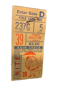 1964 New York Mets Game 39 Field Level Box 237 G - Picture 1 of 4