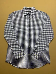 Banana Republic Shirt Mens Small Blue Plaid Button Up - Picture 1 of 7