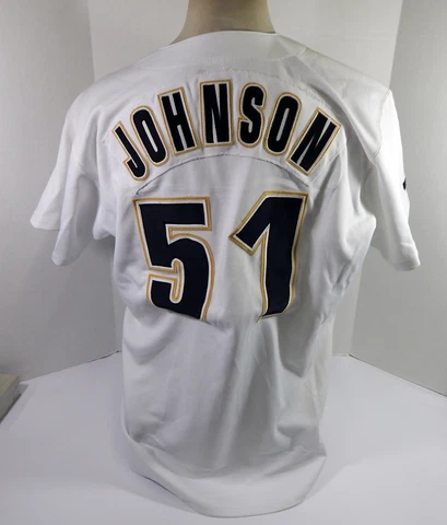 1998 Houston Astros Randy Johnson #51 Authentic Team Spec White Jersey 761 Cover