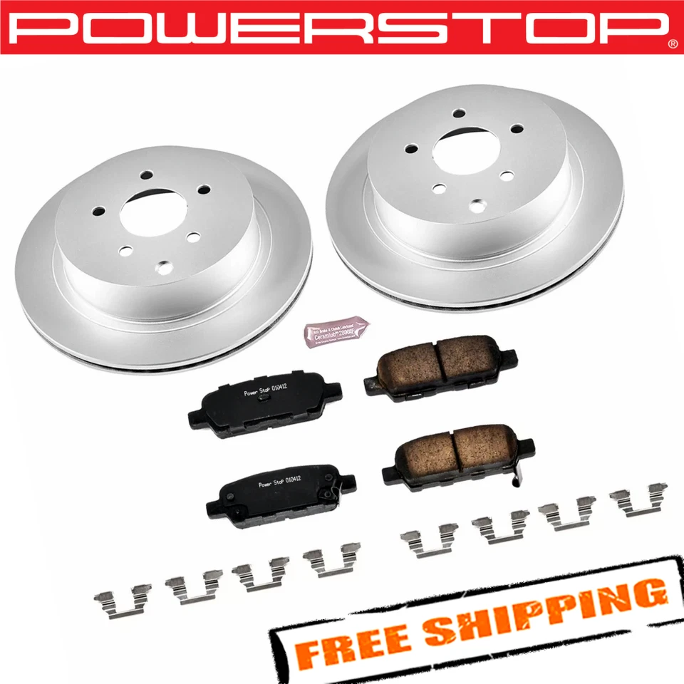 Power Stop Z17 Evolution Geomet Plain Rear Brake Kit for 13-19 Nissan Pathfinder - Image 1 of 2