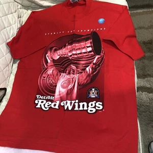 Pro Layer Detroit Red Wings 1998 Stanley Cup Champions T-Shirt ~ Gr. L ~ Neu - Bild 1 von 4