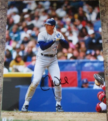 FOTO BRILLANTE FIRMADA POR JOHN OLERUD 8 X 10 TORONTO BLUE JAYS (B) Foto 1 de 4