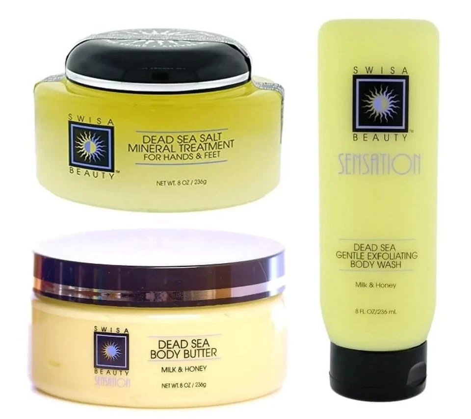 Tratamiento Mineral Sal del Mar Muerto + Jabón Corporal Exfoliante Suave + Manteca Corporal M&H Foto 1 de 4