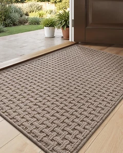 Door Mat Front Entrance with Non Slip Backing, 24X36 inside Entryway Doormat for - Picture 1 of 12