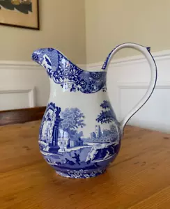 Brocca/brocca Spode italiana blu e bianca, altezza 22 cm. Capacità 1,5lt - Foto 1 di 24