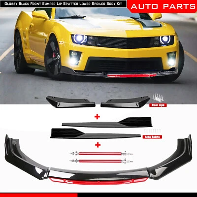 For Chevrolet Camaro Front Bumper Lip Spoiler Splitter Rear Lip Side Skirt Body - Изображение 1 из 4