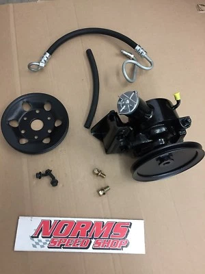 Mopar 225 Slant Six 6 Power Steering Pump Brackets Pulleys Dart Cuda B A E Body - Image 1 of 2