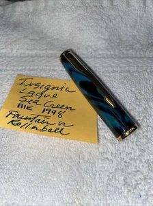 PARKER INSIGNIA LAQUE SEA GREEN CAP 1998 - Picture 1 of 9