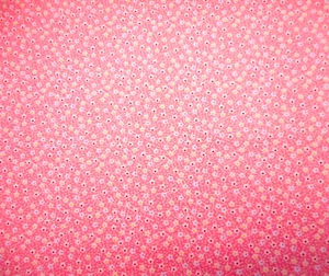 30s Reproduction Fabric By The Yard Tiny White Floral on Lt Pink Cotton - Picture 1 of 2
