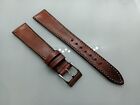 New Watchgecko Geckota 18Mm Handmade Genuine Leather Brown Watch Strap Ki26