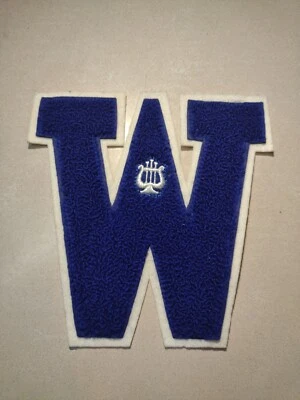 复古 W 贴片 8 英寸 X 10 1/4 英寸 Wallkill 高中乐队布贴  — 第 1/3 张图片