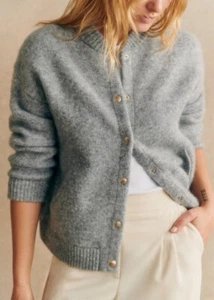 NEW SEZANE Eddy Sweater Jacket In Grey Size S $235 - Picture 1 of 7