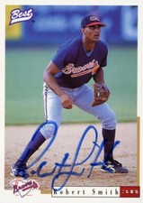 1996 Greenville Braves ROBERT SMITH Signed Card autograph RC BRAVES