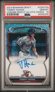 Bowman Draft 2023 Tommy Hawke Auto HTA/150 PSA 10 Rookie 1st Bowman Guardians - Imagen 1 de 2