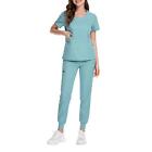 Women Uniform Scrub Set Nurses Day Gift Breathable Washable Top and Pant for Pet