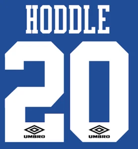 Chelsea Glen Hoddle Nameset Shirt Soccer Number Letter Heat Football Umbro - Picture 1 of 1
