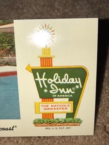 RARE VINTAGE POSTCARD: HOLIDAY INN OF AMERICA, LADY IN POOL. LAKE CITY, FLORIDA - Picture 1 of 5
