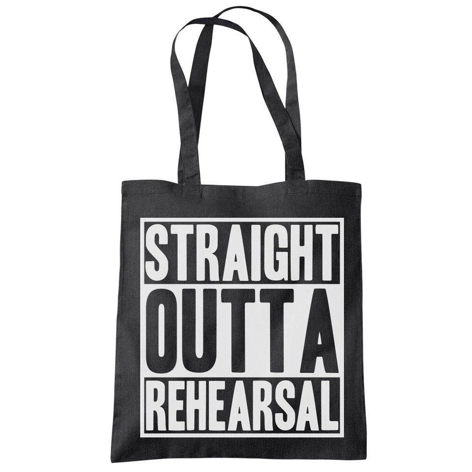 HOTSCAMP Straight Outta Rehearsal Tote Shopping Bag drama theatre student