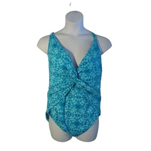 Costume da bagno Bleu Rod Beattie 22W 22 blu acqua nuovo con etichette - Foto 1 di 4