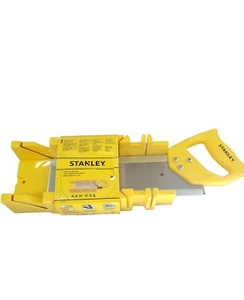Stanley Miter Box And Saw 2 Piece Set Fine Finish Blade - Picture 1 of 4