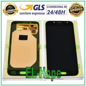 DISPLAY LCD ORIGINALE SAMSUNG GALAXY J7 2017 SM J730F TOUCH SCREEN VETRO NERO - Foto 1 di 1
