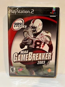NCAA GameBreaker 2003 (Sony PlayStation 2, 2002) CON PEGATINA SUPERIOR - Imagen 1 de 6
