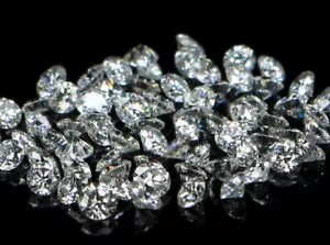 Natural Loose Diamond Round Brilliant Cut G H Color SI1 1 MM to 3 MM Q13 - Picture 1 of 4
