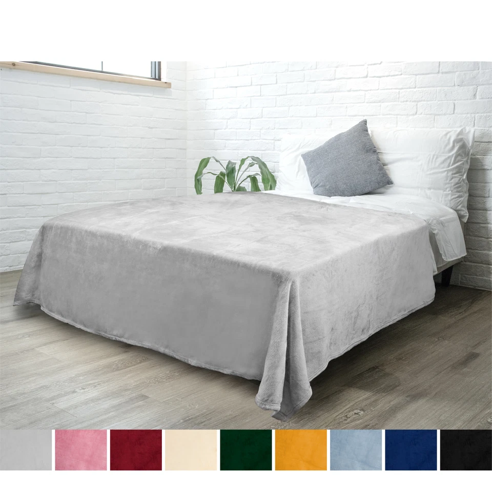 Super Soft Lightweight Fleece Warm Throw Blanket for Couch Sofa Bed Microfiber - Image 1 of 1