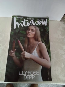 LILY ROSE DEPP Interview Magazine Winter 2024 Issue 558 Brand New - Picture 1 of 4