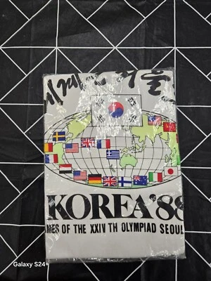 NUEVA Camiseta De Colección Diseño Raro 1988 Juegos Olímpicos Corea del Sur Seúl XL ¡TOTALMENTE NUEVA! Foto 1 de 3