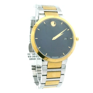 Orologio da polso uomo Movado moderno classico quarzo quadrante blu - Foto 1 di 4