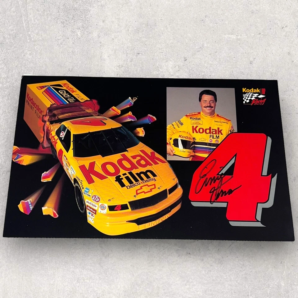 Foto firmada por Ernie Irvan DE COLECCIÓN NASCAR HERO 1994 PELÍCULA KODAK #4 CHEVY LUMINA Foto 1 de 1