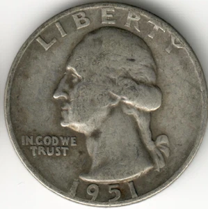 USA - 1951D - Washington ¼ $ - Silver Eagle - #15821RG - Picture 1 of 2