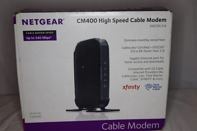 Netgear DOCSIS 3.0 (CM400-100NAS) 340 Mbps, New In Open Box - Image 1 of 4