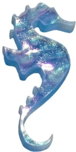 Seahorse Glass Swimming Pool Step Marker Mosaic (4"x 1.5", Deep Blue) (2 Pack) - Picture 1 of 1