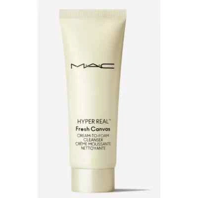 MAC Hyper Real Fresh Canvas Cream To Foam Cleanser-Deep But Gentle Cleanse -NEW! - Image 1 of 4