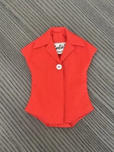 Barbie 1962 Fashion Pak Red Body Blouse Cotton Mix Match Shirt Top - Picture 1 of 4