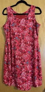 Columbia Sportswear Mujeres XL Vestido Sin Mangas PFG Aire Libre Equipo de Pesca Rojo - Imagen 1 de 7