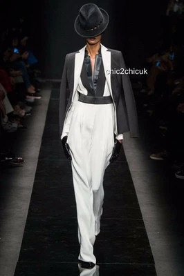 Emanuel Ungaro белый длинным рукавом комбинезон Uk6-8 RRP3900GBP платье новый - Изображение 1 из 4