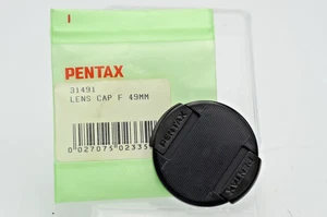 NEW Genuine Pentax 49mm Front Lens Cap 49 mm Original OEM vintage 1980 KAF - Picture 1 of 5