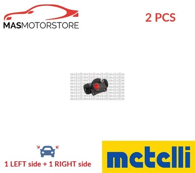 DRUM WHEEL BRAKE CYLINDER PAIR REAR METELLI 04-0432 2PCS A FOR CITROËN ZX - Image 1 of 4