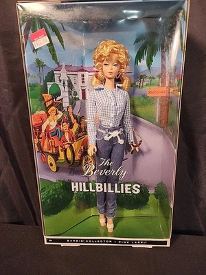 Barbie The Beverly Hillbillies Elly May Etiqueta Rosa Mattel Barbie Coleccionista V0441 Foto 1 de 4